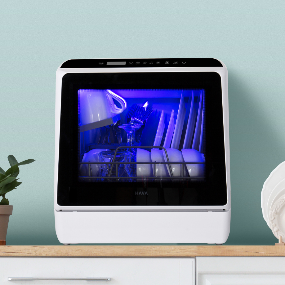 HAVA R01 Lave-vaisselle Compact de Table