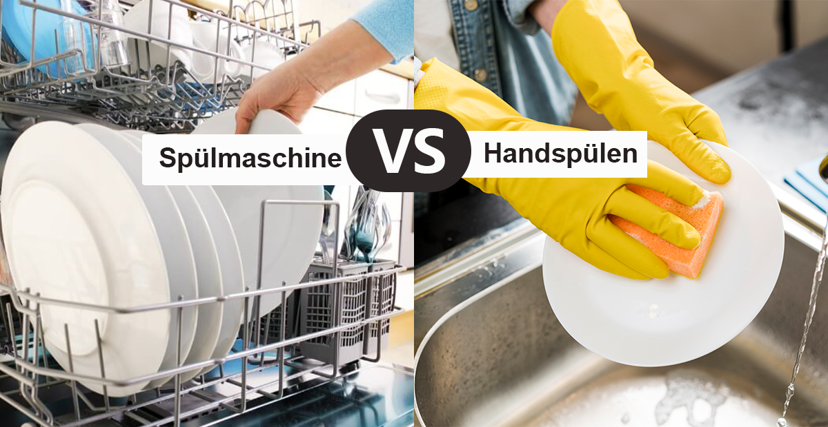 Spülmaschine vs. Handspülen