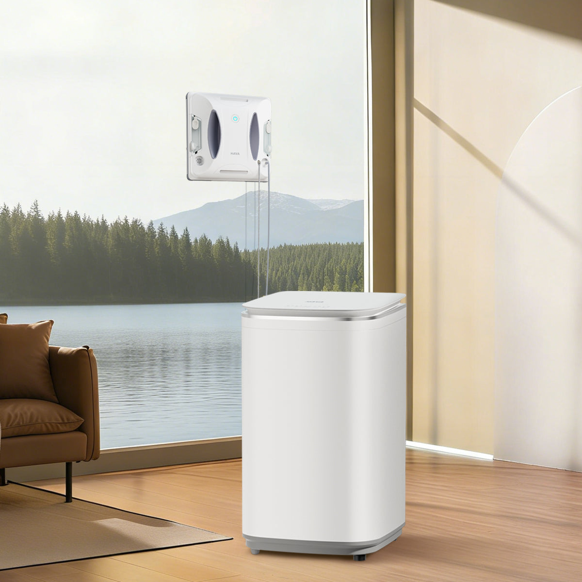 Pack Robot Limpiacristales HAVA U01 y Lavadora T02