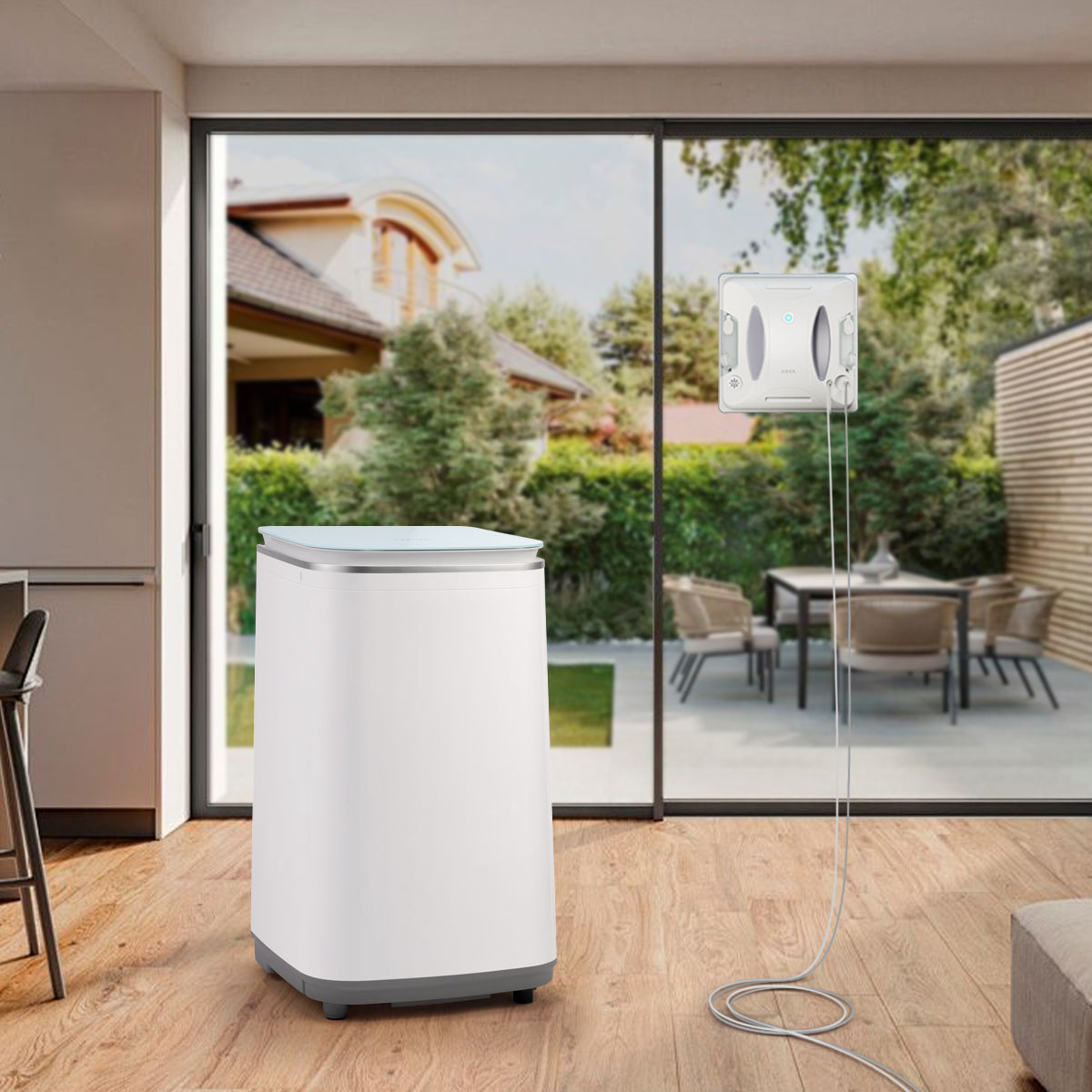 Pack Robot Limpiacristales HAVA U01 y Lavadora T02