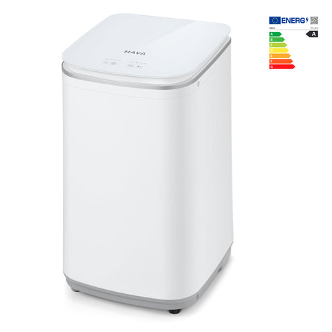 Lavatrice Portatile HAVA, Capacità 3 kg - Mini Lavasciuga Automatica, 8 Programmi, Lavaggio a Caldo, Scarico in Alto e Design Compatto per Piccoli Spazi Lavatrice Portatile HAVA, Capacità 3 kg - Mini Lavasciuga Automatica, 8 Programmi, Lavaggio a Caldo, Scarico in Alto e Design Compatto per Piccoli Spazi